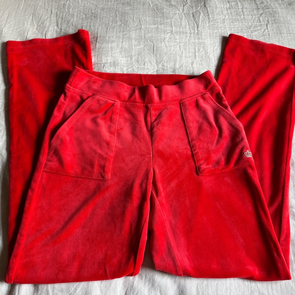 Juicy Couture Red Track Pants